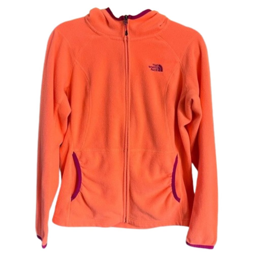 North Face Fleece Jacket Orange - M